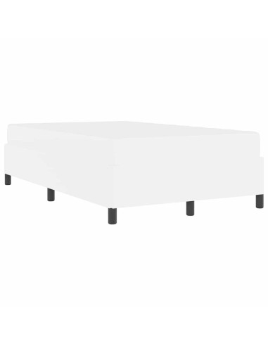 Struttura del letto con materasso Bianco 120 x 190 cm Tessuto