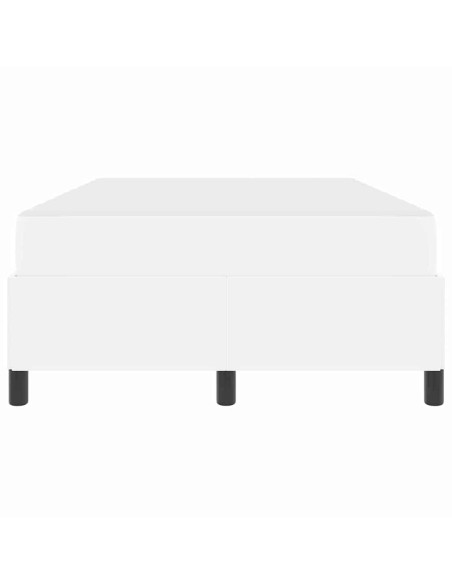 Struttura del letto con materasso Bianco 120 x 190 cm Tessuto