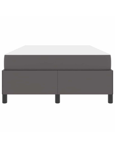 Struttura del letto con materasso Grigio 120 x 190 cm Tessuto