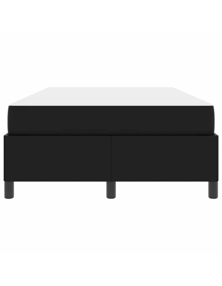 Struttura letto con materasso Nero 120 x 200 cm Pelle sintetica