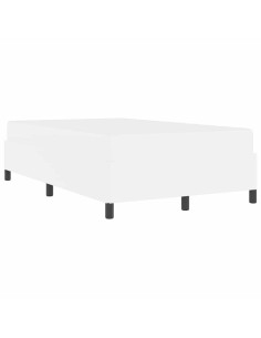 Struttura del letto con materasso Bianco 120 x 200 cm Tessuto 2