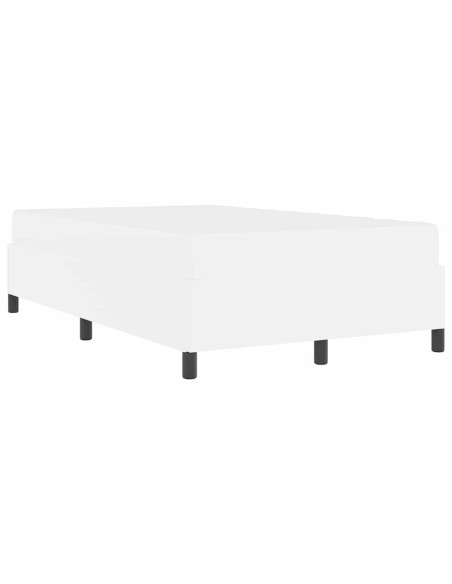 Struttura del letto con materasso Bianco 120 x 200 cm Tessuto