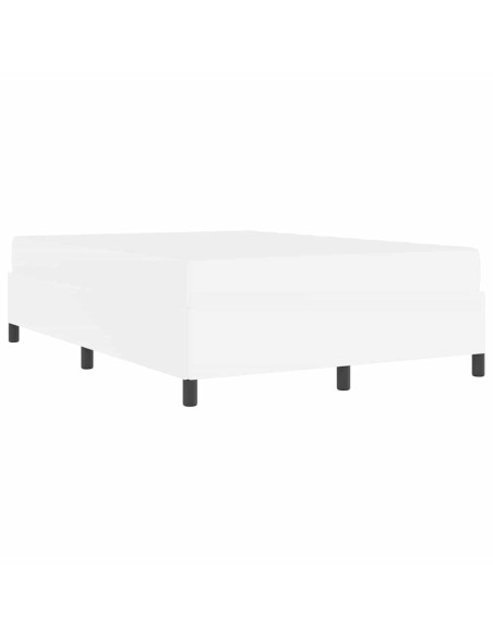 Struttura del letto con materasso Bianco 140 x 190 cm Tessuto
