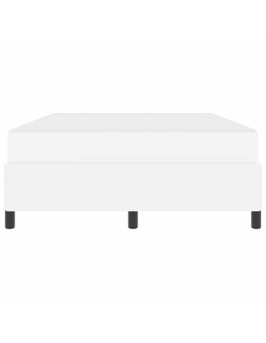 Struttura del letto con materasso Bianco 140 x 190 cm Tessuto