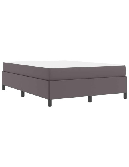 Struttura letto con materasso Grigio 140 x 190 cm