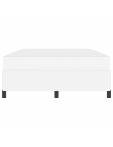 Struttura del letto con materasso Bianco 160 x 200 cm Tessuto