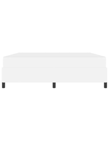 Struttura del letto con materasso Bianco 180 x 200 cm Tessuto