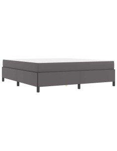 Struttura del letto con materasso Grigio 180 x 200 cm Tessuto 2