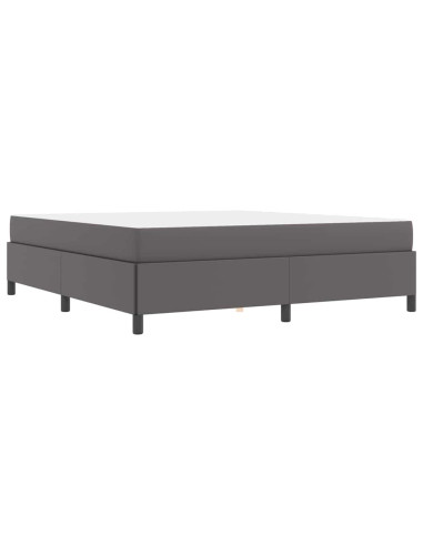 Struttura del letto con materasso Grigio 180 x 200 cm Tessuto