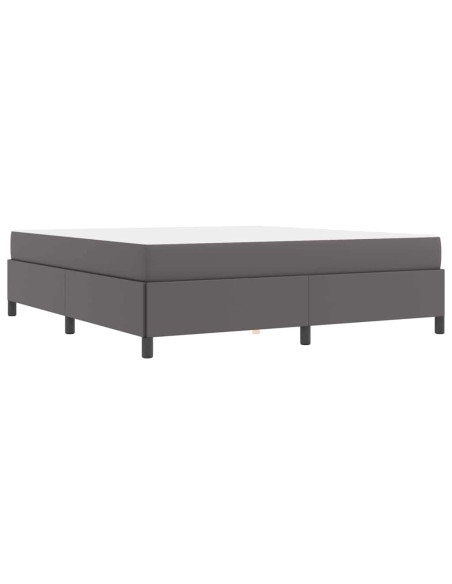 Struttura del letto con materasso Grigio 180 x 200 cm Tessuto