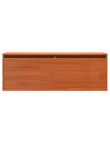 Armadietto a muro Marrone cerato 100 x 30 x 35 cm Pino massello