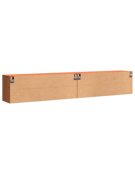 Armadi da Parete 2 pcs Cera marrone 100 x 30 x 35 cm