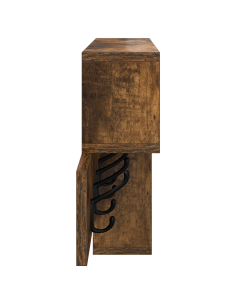 Appendiabiti a muro Rovere fumé 100 x 12 x 43,5 cm