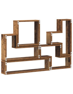 Cubo da Parete Legno vecchio 96 x 12 x 64 cm Legno multistrato