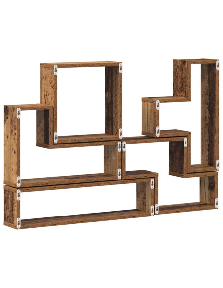 Cubo da Parete Legno vecchio 96 x 12 x 64 cm Legno multistrato
