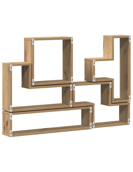 Cubo da Parete rovere artigianale 96 x 12 x 64 cm