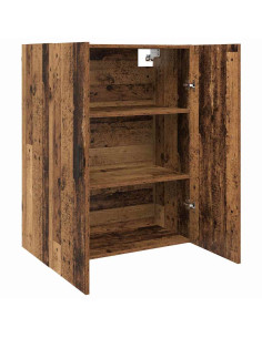 Mobiletto a muro 2 pcs Legno vecchio 69,5 x 34 x 90 cm