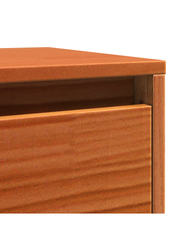 Armadietto a muro Marrone cerato 100 x 30 x 35 cm Pino massello