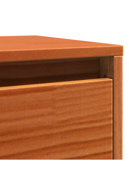 Armadietto a muro Marrone cerato 100 x 30 x 35 cm Pino massello