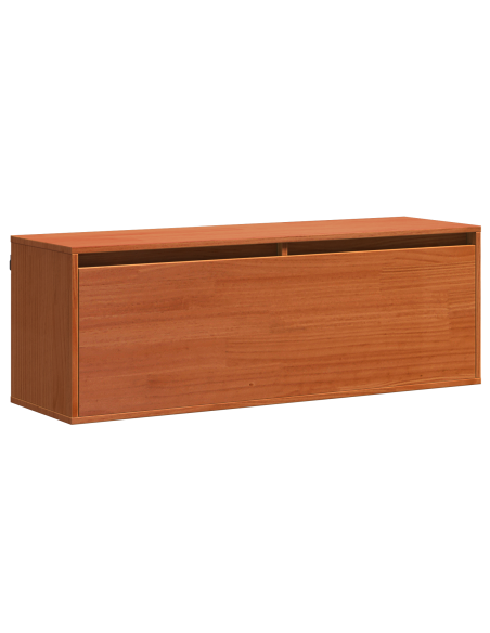 Armadietto a muro Marrone cerato 100 x 30 x 35 cm Pino massello