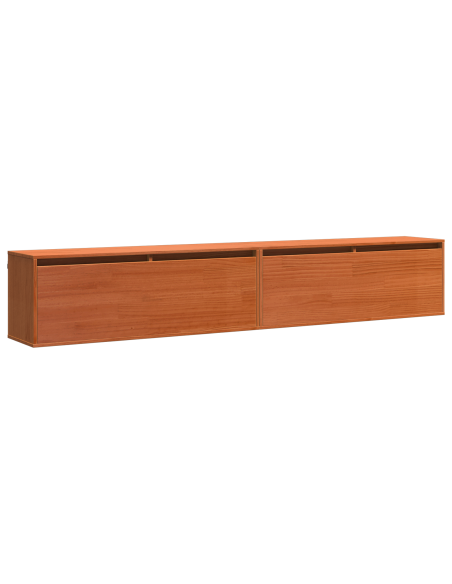Armadi da Parete 2 pcs Cera marrone 100 x 30 x 35 cm
