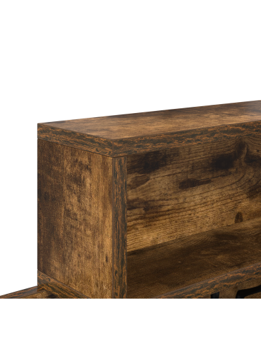 Appendiabiti a muro Rovere fumé 100 x 12 x 43,5 cm
