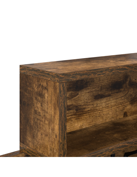 Appendiabiti a muro Rovere fumo 100 x 12 x 43.5 cm
