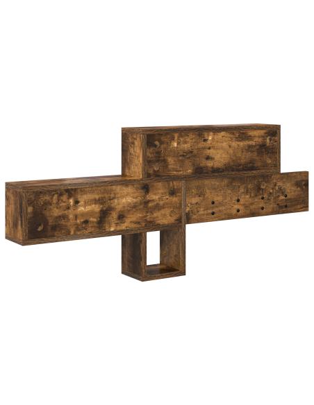 Appendiabiti a muro Rovere fumo 100 x 12 x 43.5 cm