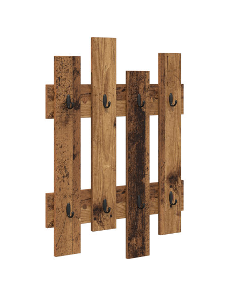 Appendiabiti a muro Legno vecchio 60 x 3 x 82 cm