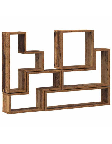 Cubo da Parete Legno vecchio 96 x 12 x 64 cm Legno multistrato