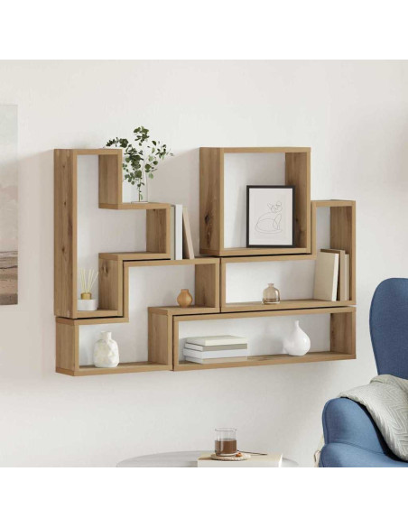 Cubo da Parete rovere artigianale 96 x 12 x 64 cm