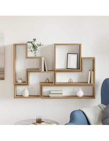 Cubo da Parete Altro rovere artigianale 96 x 12 x 64 cm