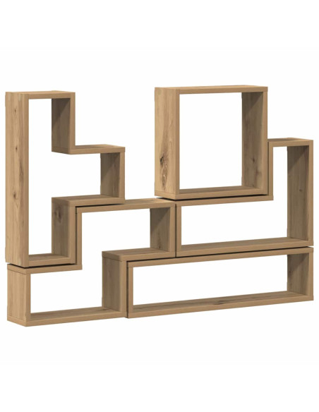 Cubo da Parete rovere artigianale 96 x 12 x 64 cm