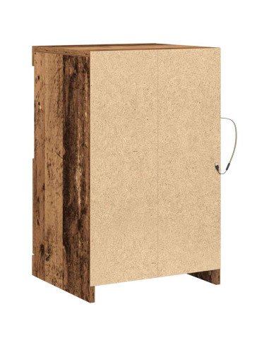 Madia LED 2 pcs Legno vecchio 41 x 37 x 67 cm Legno multistrato