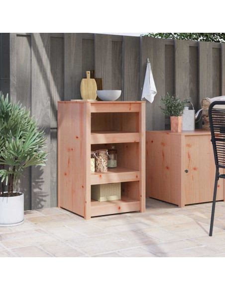 Armadio da Cucina Esterno 55x55x92 cm in Legno Massiccio di Abete di Douglas