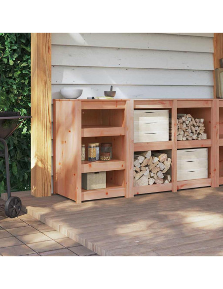 Armadio da Cucina Esterno 55x55x92 cm in Legno Massiccio di Abete di Douglas
