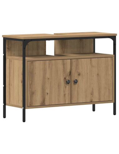 Set di mobili per il bagno 3 pcs Marrone Legno multistrato