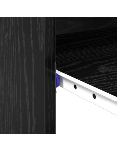 Scrivania Rovere Nero 77.5 x 43 x 79 cm Legno multistrato 2