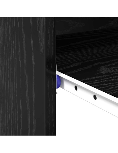 Scrivania Rovere Nero 77.5 x 43 x 79 cm Legno multistrato