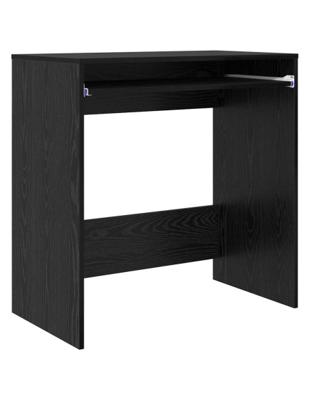 Scrivania Computer Compatta Rovere Nero Truciolare Compatta