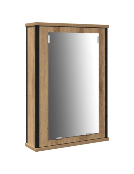 Set di mobili da bagno in rovere artigianale, 4 pezzi