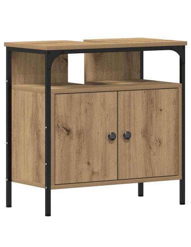 Set di mobili per il bagno con porta 4 pcs Rovere artigianale