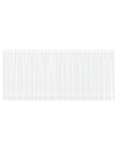 Tenda in Pizzo con tende Bianco 180 x 600 cm Poliestere
