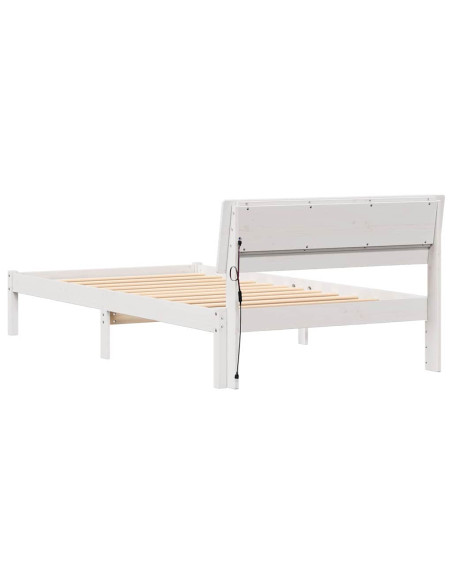 Struttura del letto Bianco 75 x 190 cm Legno di pino
