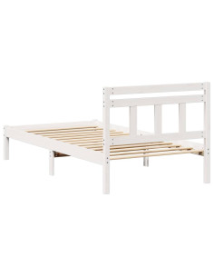 Struttura del letto Bianco 80 x 200 cm Pino massello
