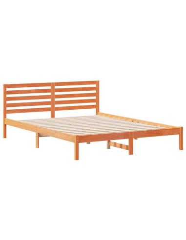 Struttura del letto Marrone cerato 160 x 220 cm Pino massello