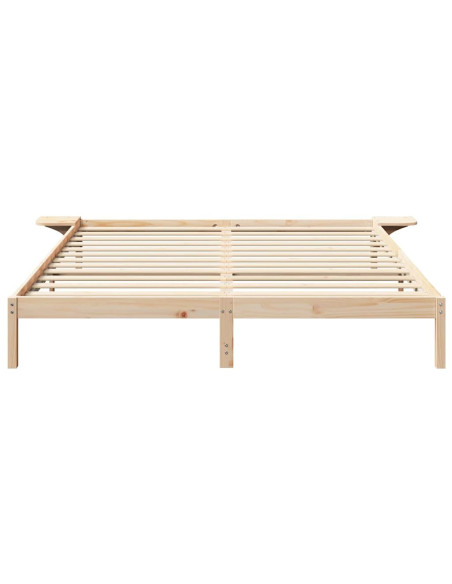 Rete letto con comodini Marrone 200 x 200 cm Marrone