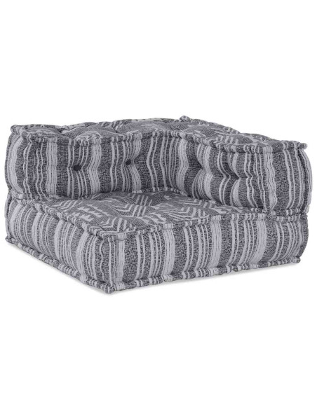 Pouffe 2 pcs Grigio 70 x 70 x 54 cm Tessuto