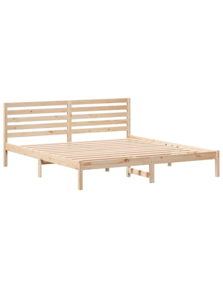 Struttura del letto Marrone 180 x 200 cm Legno di pino massello