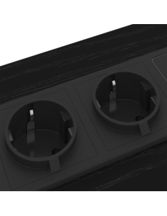 Armadio da Notte Rovere Nero 42 x 41 x 61 cm Legno multistrato 2